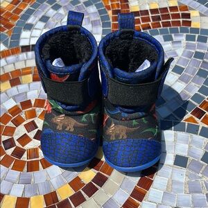 Western Chief Baby Pollywog Dinosaur Boots Size 2/3 Preowned‎